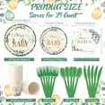 thumbnail image 4 of MesaSe 170pcs Sage Greenery Gender Reveal Party Table Decorations Eucalyptus Paper Plates  Napkins  Disposable Tableware Paper Cups And Tablecloths For Baby Shower Party  Serve 24 Guests, 4 of 5