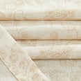 thumbnail image 4 of Lazzzy Farmhouse Linen Curtains for Living Room Floral Print Semi Sheer Window Curtains for Bedroom Grommet Top 2 Panels Taupe on Beige W50 x L63, 4 of 7