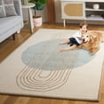 thumbnail image 3 of SAFAVIEH Rodeo Drive Lorin Abstract Area Rug, Ivory/Blue, 4' x 6', 3 of 8