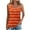 Orange1, variant on HAiming Womens Tank Top Casual Tie-Dyed V Neck Sleeveless Pleated Loose Trendy Tunic Summer Outfits