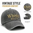 thumbnail image 2 of Whisky HELPS Baseball Cap Washed Distressed Adjustable Lightweight Breathable Casual Hat For All Seasons, 2 of 6