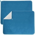 thumbnail image 2 of Lieonvis 2 Pack Dish Drying Mat,Absorbent Microfiber Dishes Drainer Mats for Kitchen Counter Large Size 24 X 17 Inch,Dish Drying Pad(Grey/Blue), 2 of 10