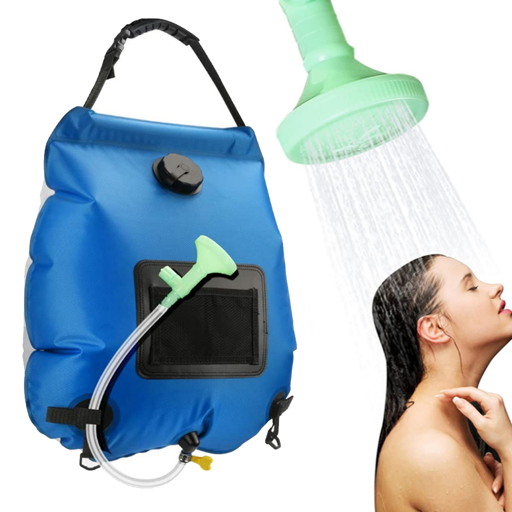 Solar Portable Shower Bag, 5 Gal/20L Solar Heating Camping Shower Bag