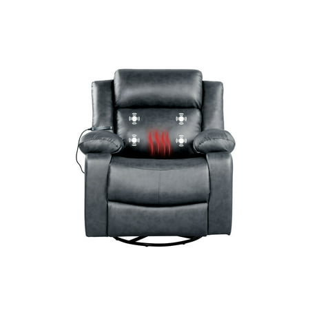 Relax A Lounger - Maxima Swivel Recliner - Dark Grey