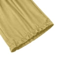 thumbnail image 5 of Cagogo Women's Wide Leg High Waisted Flowy Ankle Pants Casual Solid Loose Trousers for Summer Beach Work Lounge Palazzo Beachwear Clothes, Yellow L, 5 of 7