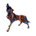 thumbnail image 2 of Estatua de lobo, figura de lobo, obra de arte fina, adorno decorativo. Vistoso, 2 of 9