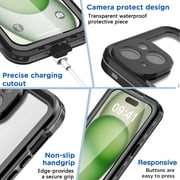 SHELLB0X Compatible With iPhone 15 6.1 inch Case Waterproof Heavy Duty MagSafe Magnetic Rugged Underwater Cover