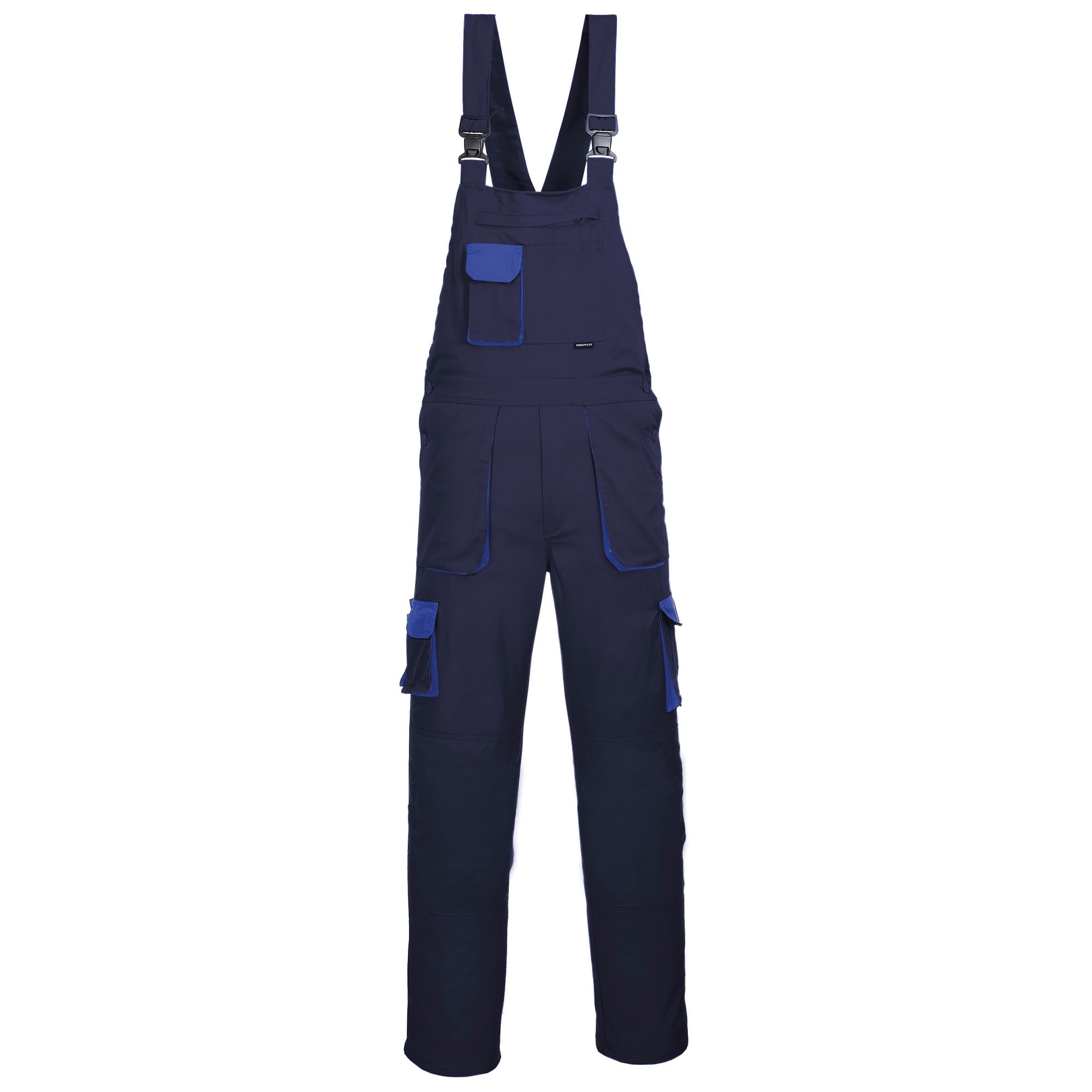 Hi Vis Contrast Bibs and Braces Genuine Overall Workwear FREE Knee-Pads Portwest 