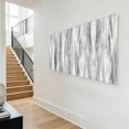 thumbnail image 5 of Vertical Paint Streaks Canvas Wall Art, Abstract Minimalist Gray White Gradients Wooden‑Stretched Canvas Print Artwork, Home Wall Decor for Living Room Bedroom Office 40"Lx20"W, 5 of 9