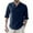 Dark Blue, variant on VJATTWR Mens Shirts Long Sleeve Casual Tops Lightweight Pullover Shirt Button T-Shirt with Pocket M