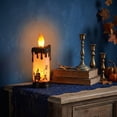 thumbnail image 5 of Cififendec Halloween Flameless LED Candle, 9.05"×3.54", Drip Haunted Silhouette Electronic Candles for Fireplace Mantle Decor Placement Scheme, 5 of 7