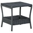 thumbnail image 1 of Mesa de patio exterior VidaXL moderna poliratán gris oscuro, 1 of 6