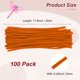 thumbnail image 3 of Uxcell 100-Pack Limpiapipas para Manualidades, 11.8" Varillas de Chenille para Arte/Festivales Ramo/Manualidades/Christmas/Proyectos DIY [Naranja], 3 of 7