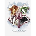 thumbnail image 2 of Women's Harry Potter Hogwarts Watercolor Symbols  Graphic Tee White Small, 2 of 5
