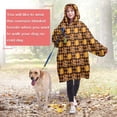 thumbnail image 4 of Wearable Oversized Blanket,Plaid Pumpkin Halloween Pattern Wearable Blanket Hoodie for Adults,Cozy Hooded Blankets with Super Pockets,Super Warm Fuzzy Pullover for Women & Men, 4 of 6