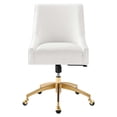 thumbnail image 6 of Side Dining Chair, White, Velvet, Modern Contemporary, Kitchen Room Cafe Bistro Restaurant Hospitality, 6 of 7