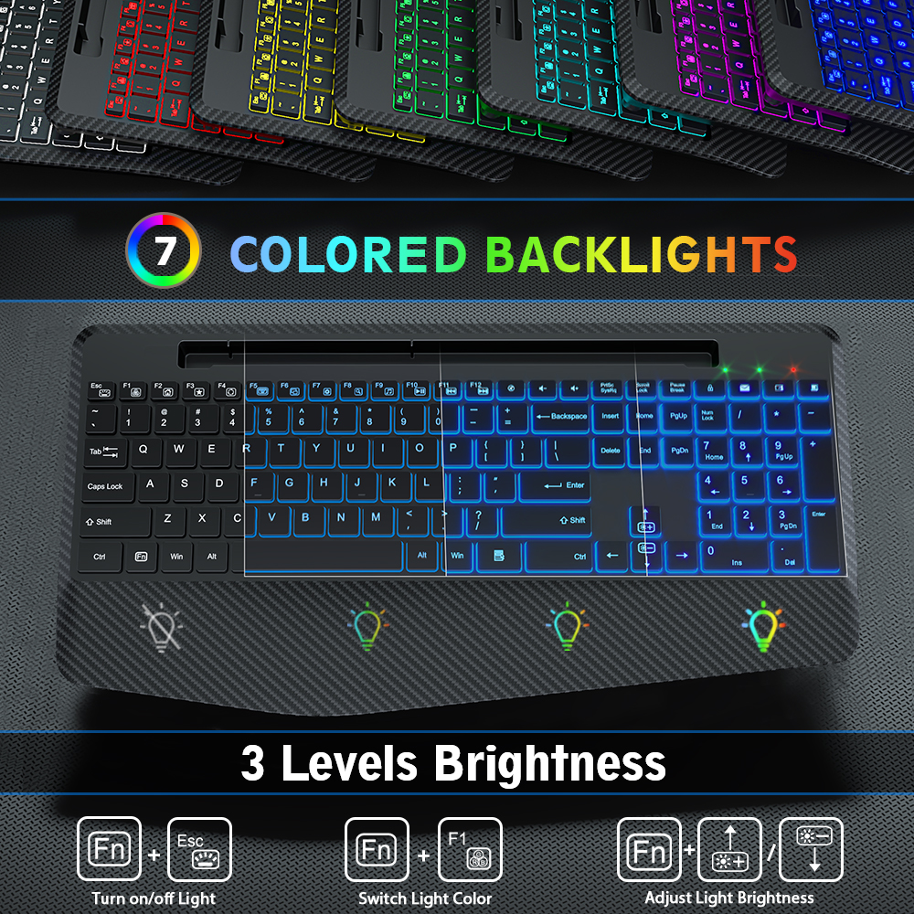Wagpak Wireless Backlit Keyboard and Mouse Combo photo 2