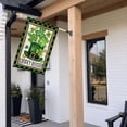 thumbnail image 3 of St Patricks Day Simply Blessed House Flag 28x40 Inch Double Sided Large Burlap Holiday Green Clovers Hat Flag for Outside Yard CF1294-40, 3 of 6