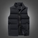 thumbnail image 2 of Chaleco de hombre Otoño e Invierno Deportes Ocio Cuello Algodón Engrosado Chaleco de algodón Chaqueta de hombre Sin mangas Moda, 2 of 6