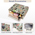 thumbnail image 3 of FORMRS Womens Corduroy Tote Bag Crossbody Shoulder Purse Handbag with Detachable Strap, Green Floral Cats Pattern, 3 of 7