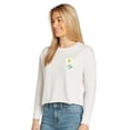 thumbnail image 3 of Crop Tops for Women Long Sleeve Cropped Tee Crop Shirt Cute Daisy Shirt Crop T Shirt Basic Casual Black Shirt Casual Tee Cropped Top Crop Daisy Top, 3 of 4