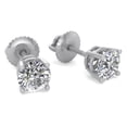 thumbnail image 6 of F/I1 1/6-2.00 Carat TW Diamond Stud Earring in 14k White Gold (1/2ct+ are certified), 6 of 6