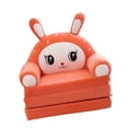thumbnail image 3 of Cojín del sillón del sofá del sofá de la cama del sofá para niños muebles para el hogar suave silla de sofá plegable para niños para niñas vivero Naranja, 3 of 8