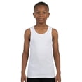 thumbnail image 3 of Sezzit 5 Pack Boys Ribbed Tank Tops, Tag-Free Soft Cotton Blend Undershirts for Boys, Five Breathable Sleeveless Shirts, 3 of 9