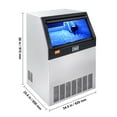 thumbnail image 5 of VEVOR Commercial Ice Maker,160lbs/24H, Ice Maker Machine, 80 Ice Cubes in 12-15 Minutes, Freestanding Cabinet Ice Maker with 66lbs Storage Capacity LED Digital Display, 5 of 9