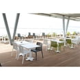 thumbnail image 5 of Omax Decor Nox Resin Patio Stackable Dining Chair in Green - (Set of 2), 5 of 6