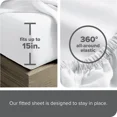 thumbnail image 5 of Bare Home Organic Twill Sheet Set - 100% Organic Cotton - 4 Piece - King, White, 5 of 5