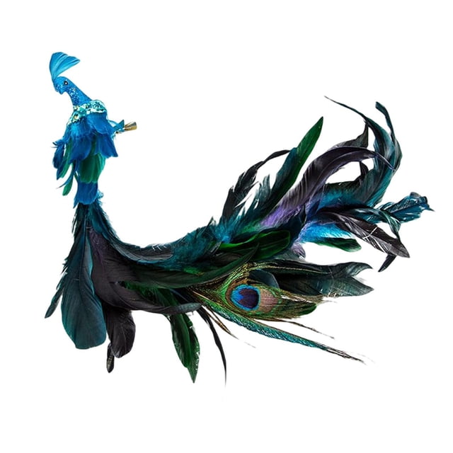 Kearding Sequins Peacock Decor Clip-On Xmas Festival Gifts Tree Decoration Decoración del hogar Tipo 1