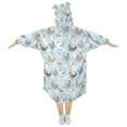 thumbnail image 2 of joogoo Blanket Hoodie for Cute Chickens Eggs Oversize Sweatshirt 3-14 YR L, 2 of 7