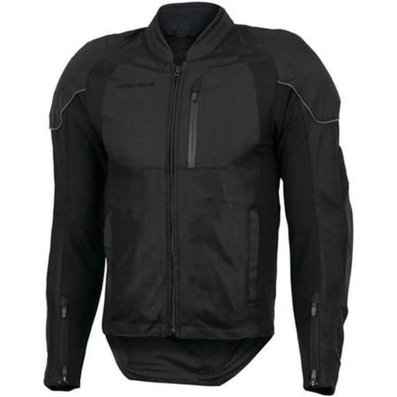 First Gear 526194 Reflex Mesh Jacket, Black - 3XL