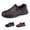 Dark brown, variant on Lightweight Walking Shoes for Seniors Men Women, Non Slip Chef Work Shoes, Cushioned Comfort Casual Sneakers