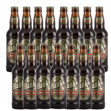Hank's Genuine Gourmet Birch Beer, 12 fl oz Bottles – Premium Craft Soda with Rich, Robust Flavor – Authentic Northeast Recipe, Pack of 15