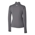 thumbnail image 3 of Women's Cutter & Buck  Gray Notre Dame Fighting Irish Alumni Traverse Stretch Quarter-Zip Top, 3 of 3
