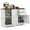 White, variant on Giantex Buffet Sideboard, Floor Pantry Cupboard w/Adjustable Shelf, Multipurpose Bar Storage Cabinet, Black