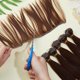 thumbnail image 3 of Kit de 6 extensiones de cabello corto y liso de 18 cm, de plástico, color castaño coco, para hacer pelucas y extensiones. Ideal para manualidades., 3 of 9
