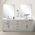 thumbnail image 2 of Shelter 80 in W x 22 in D White Oak Double Bath Vanity and Cultured Marble Top, 2 of 6
