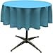 thumbnail image 3 of LA Linen TCpop58R-TurquoiseDrkP52 Nappe en Popeline de Polyester, Turquoise Foncé - 58 Po. Rond, 3 of 4