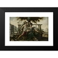 thumbnail image 2 of Flemish Painter 14x11 Black Modern Framed Museum Art Print Titled - Allegory of France with Athena and Hermes, 2 of 5