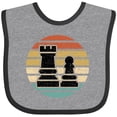 thumbnail image 3 of Inktastic Chess Player Retro Sunset Boys or Girls Baby Bib, 3 of 4