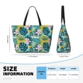 thumbnail image 4 of Kdxio Tropical Floral for Beach Bag for Women Large Beach Tote Bag Waterproof Sandproof Swim Bag with Zipper Pockets Beach Vacation Travel, 4 of 7