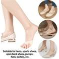 thumbnail image 6 of 3 Pairs Women's Toe Topper Socks Non Slip Toe Cover No Show Half Socks with Cushion Pad, 6 of 6