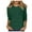 Dark Green, variant on NJGRAE Cute Tops for Women Women’S Ribbed Knit Tees Women's Casual Solid Color 3/4 Sleeve Crew Neck T Shirt Comfortable Everyday Top for Relaxed Fit Women’S Casual Pocket Tees L