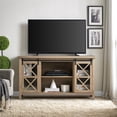thumbnail image 3 of Henn&Hart 58" Antiqued Gray Oak/Metal TV Stand, 3 of 10