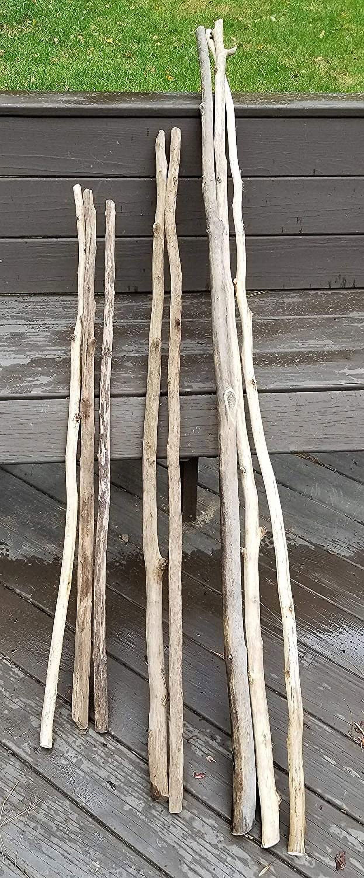 One Driftwood Pole 4-5 Foot Long - Beautiful Vase or Crafting Decor - Hard to Find, Hand Picked, Wedding, Venue Decor, Macrame