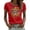 Red#9527, variant on Women's Cinco De Mayo Short Sleeve T-Shirts Crew Neck Skeleton Dabbing Tshirts Mexican May 5Th Tee Tops for Women