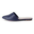 thumbnail image 2 of J. Adams Lennox Mules for Women - Black Vegan Leather Pointed Toe Slides, 2 of 6